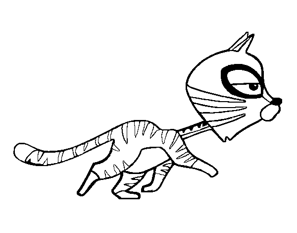 Dibujo de Gato - El extraordinario viaje de Lucius Dumb para Colorear