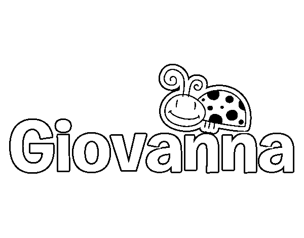 Dibujo de Giovanna para Colorear