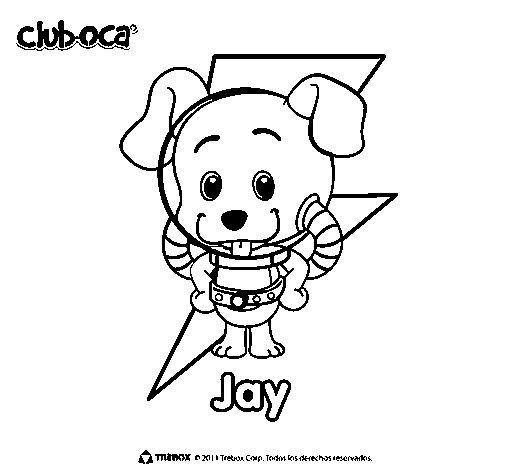 Dibujo de Jay para Colorear