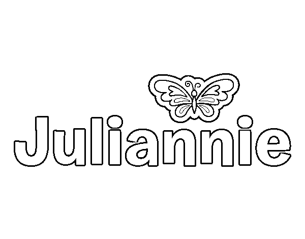 Dibujo de Juliannie para Colorear