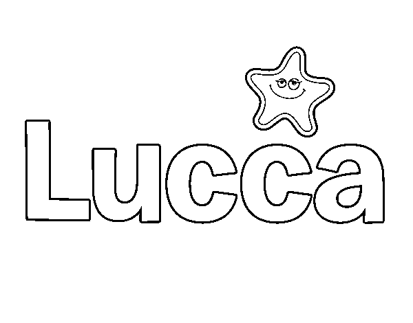 Dibujo de Lucca para Colorear