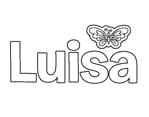 Dibujo de Luisa para Colorear
