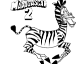 Dibujo de Madagascar 2 Marty 1 para colorear
