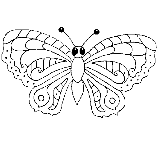 Dibujo de Mariposa 3a para Colorear