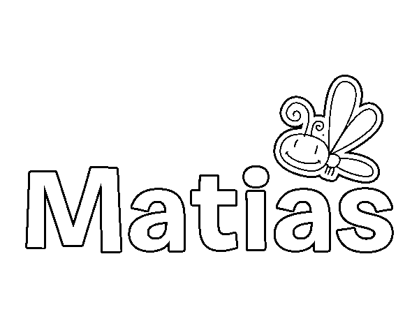 Dibujo de Matias para Colorear
