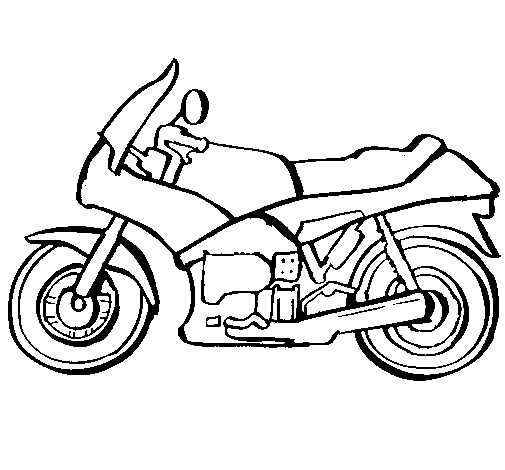 Dibujo de Motocicleta para Colorear