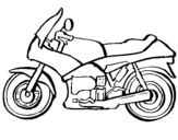 Dibujo de Motocicleta para colorear