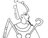 Dibujo de Osiris para colorear