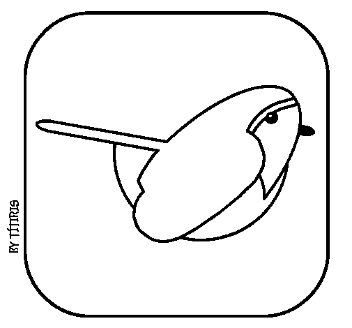 Dibujo de Pájaro II para Colorear