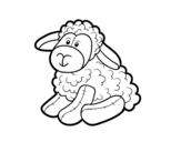 Dibujo de Peluche oveja para colorear