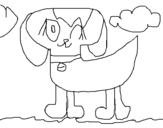 Dibujo de Perro 6 para colorear