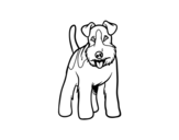 Dibujo de Perro Fox terrier para colorear