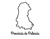 Dibujo de Provincia de Palencia para colorear