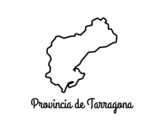Dibujo de Provincia de Tarragona para colorear