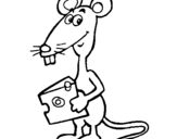 Dibujo de Rata 2 para colorear