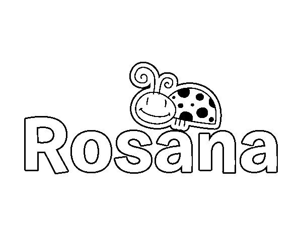 Dibujo de Rosana para Colorear