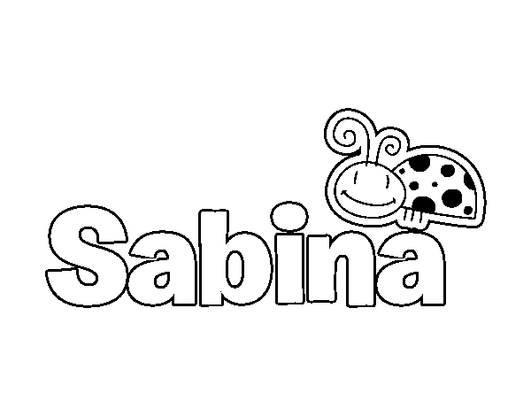 Dibujo de Sabina para Colorear