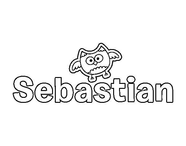 Dibujo de Sebastian para Colorear