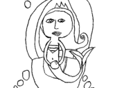 Dibujo de Sirena II para colorear