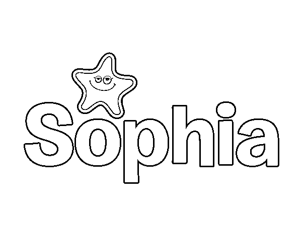 Dibujo de Sophia para Colorear