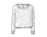 Dibujo de Suéter de lana para colorear