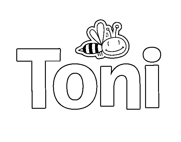 Dibujo de Toni para Colorear