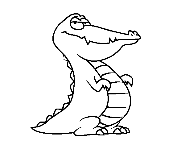 Dibujo de Un caimán para Colorear
