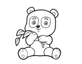 Dibujo de Un oso panda para colorear