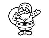 Dibujo de Un Papá Noel para colorear