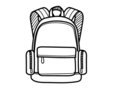 Dibujo de Una mochila escolar para colorear