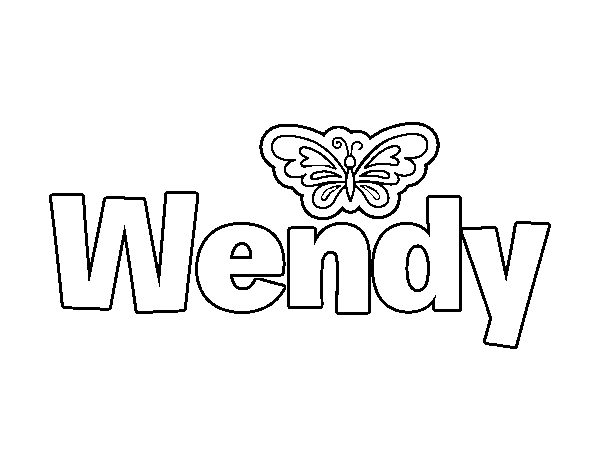 Dibujo de Wendy para Colorear