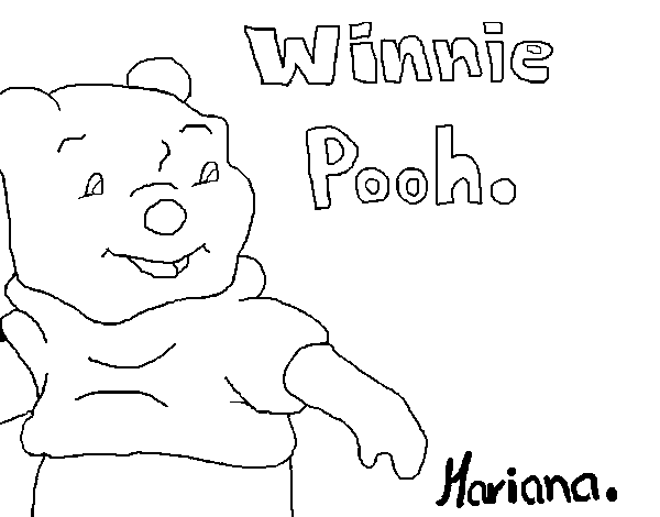 Dibujo de Winnie Pooh para Colorear