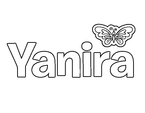 Dibujo de Yanira para Colorear