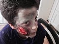 Maquillaje de Zombie para niños 